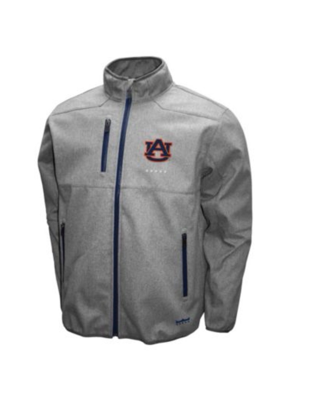 Auburn Grey Softshell Jacket with Navy Trim